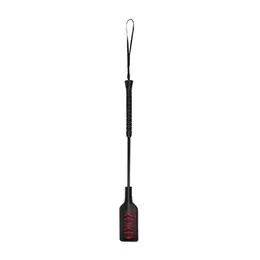 Ouch! XOXO Crop - Compact Impact Accessory, Black, Short Handle