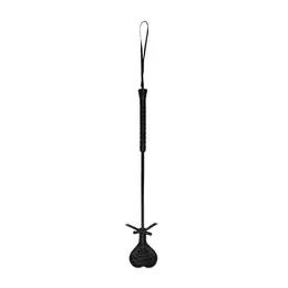 LoversPremium Heart-Shaped Crop Black Lace Accent Long Handle