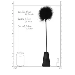 Loving Joy Feather Crop – Elegantan dodatak sa mekim perjem, crni