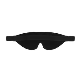 OUCH Leather Eye Mask with Red Contrast Layer - Adjustable Strap
