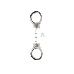 Pipedream Metal Handcuffs with Safety Release, Silver Finish