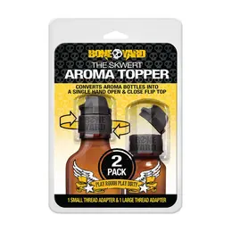 Skwert Aroma Topper Set - Flip Cap Adapter for Bottles, 2-Pack