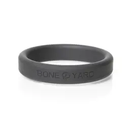 Boneyard Silicone Ring Set 5 Sizes - Soft Touch, Medical Grade, Black