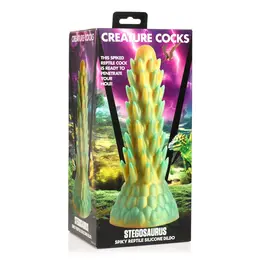 Blush Novelties Stegosaurus Intimni Silikonski Model Zeleno-Zlatni XL