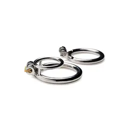 Master Series Locked Cock Stainless Steel Adjustable Ring Set 1.75/2in