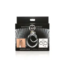 Master Series Locked Cock Stainless Steel Adjustable Ring Set 1.75/2in