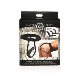 XR Brands P-Spot Plugger Trainer Set Silicone Prostate Plug Kit