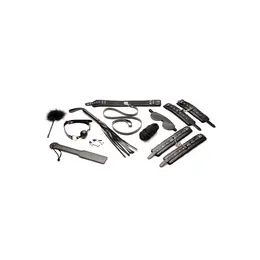Hook Up Deluxe 10-Piece Vegan Leather Bondage Set with Plush Lining