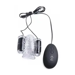 XR Brands Master Series Dual Vibrating Silicone Intimate Head Massager