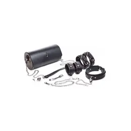XR Brands Kinky Clutch Bondage Travel Set with Carry Bag, Black