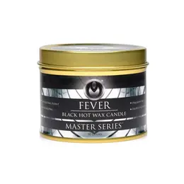 XR Brands Fever Black Paraffin Candle - Low-Temperature Scented Wax