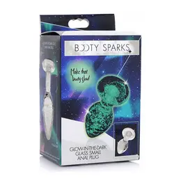 Booty Sparks Stakleni Čep koji Svetli u Mraku Mali - Luminiscentni Borosilikat