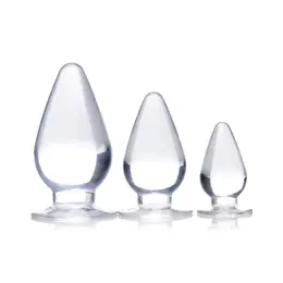 XR Brands Triple Cones Analni Čepovi Set 3 Veličine Prozirni TPE
