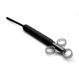 XR Brands Cleanstream Ribbed Silicone Lube Applicator with Loops