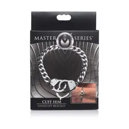 Master Series Cuff Him Handcuff Bracelet Stainless Steel Chain