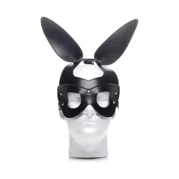 Bad Bunny Veganska Zečja Maska sa Podesivim Kaisima - Crna, Uniseks