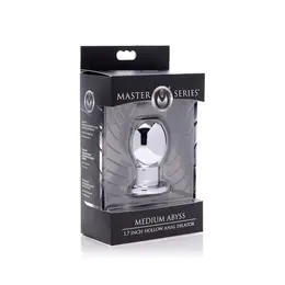 Abyss Medium Hollow Aluminum Anal Dilator - Metal, Easy Cleaning