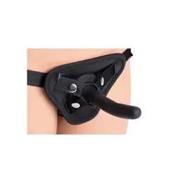 Pegged silikonski intimni sistem sa podesivim pojasom, crna, 5