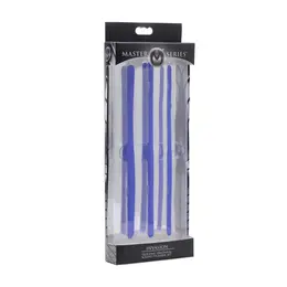 XR Brands Invasion Silikonski set uretralnih sondi, fleksibilne, 8 kom