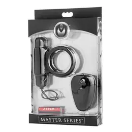 Incite Vibrating Silicone Ring with Remote, Waterproof, Black