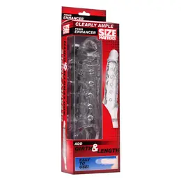XR Brands Clearly Ample intimni produžni rukav providni 16 cm