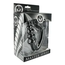 XR Brands Tower Intimate Strap System with Graduated Plug Black