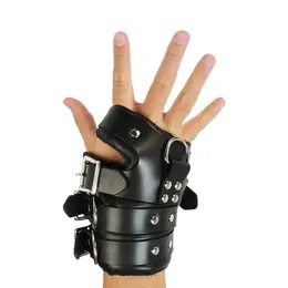 Strict Leather Four Buckle Anatomic Suspension Cuffs Black Adjustable