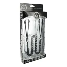 Reign Noir Adjustable Tweezer Clamps Black 18in - Metal & Vinyl System