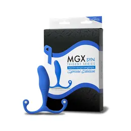 Aneros MGX Syn Trident intimni wellness uređaj, plavi, ergonomski dizajn