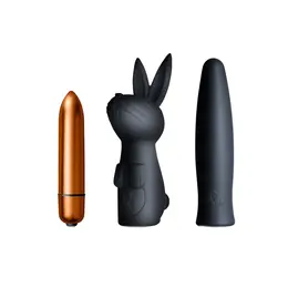 Silhouette Dark Desires Set – kolekcija intimnih igračaka, crna, 3 kom