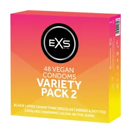 EXS Variety Pack 2 – 48 premium lateks kondoma, raznovrsni tipovi