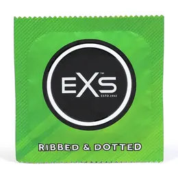 EXS Ribbed & Dotted lateks 56mm teksturirana zaštita, pakovanje od 48 komada