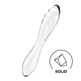 Dazzling Crystal 1 Transparent Glass Intimate Massager by You2Toys