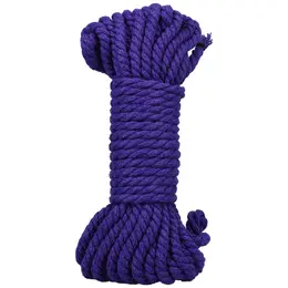 Bind and Tie Konopljino Bondage Uže 6mm 30ft Ljubičasto - Izdržljivo Prirodno Vlakno