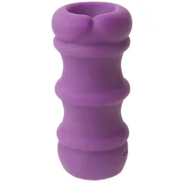 Doc Johnson Mood Pleaser Thick Ribbed Intimate Sleeve Purple 4.5”