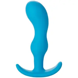 Blush Novelties Naughty 2 Silicone Plug Medium Blue 3.5 inch