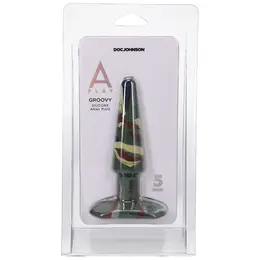 A-Play Groovy Silicone Plug 12cm Camouflage - Unique Multicolor Design