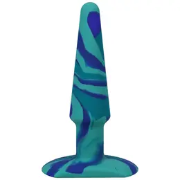A-Play Groovy silikonski čep Okean 12 cm - Višebojni, sužena baza