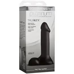 Doc Johnson TRUSKYN The Tru Super Black - Dual Density Silicone Model