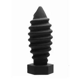 Tom of Finland Screw U Silicone Plug Large Black Collector Edition
