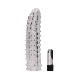 Seven Creations Vibrating Extension Sleeve Transparent Enhancement