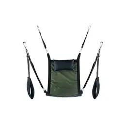 Kiotos Pravougaoni Poliesterski Canvas Sling 4-Tačke sa Dodacima, Crni