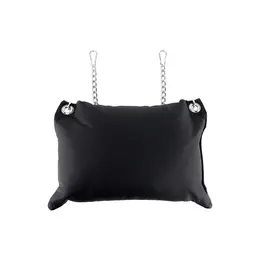 Mr Sling Red Leather Support Cushion with Chains, 20cm, European Made