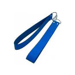 BlueBoys Leather Sling Loops Foot Support Set - Blue, Adjustable, Metal Rings