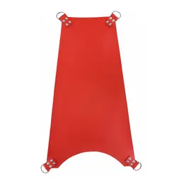 Saxos Crveni Kožni Potporni Sling 4-Tačke, Podesiv, Goveđa Koža, 100cm