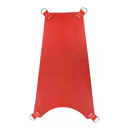 Saxos Crveni Kožni Potporni Sling 4-Tačke, Podesiv, Goveđa Koža, 100cm