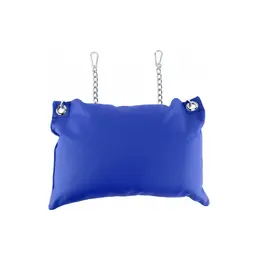 Mr Sling Leather Support Cushion Blue - Chain Attachment, 20 cm, EU Made