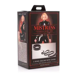 Stockroom Isabella Sinclaire Leather Collar & Leash Adjustable Black