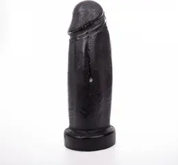 Hung System Schlong Black Plug 28 cm - Large Intimate Insertable Model