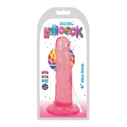 Curve Toys Slim Stick Cherry Ice 15 cm Intimni uređaj sa usisnom bazom